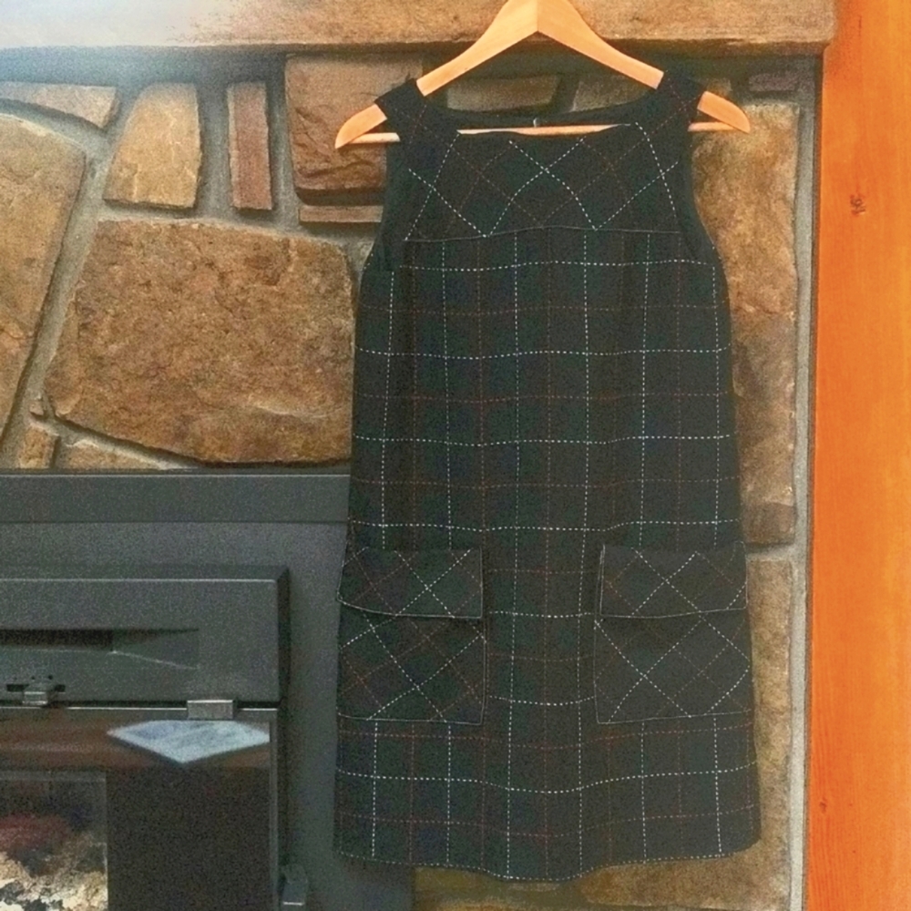 Anna Sui plaid wool dress, size 2